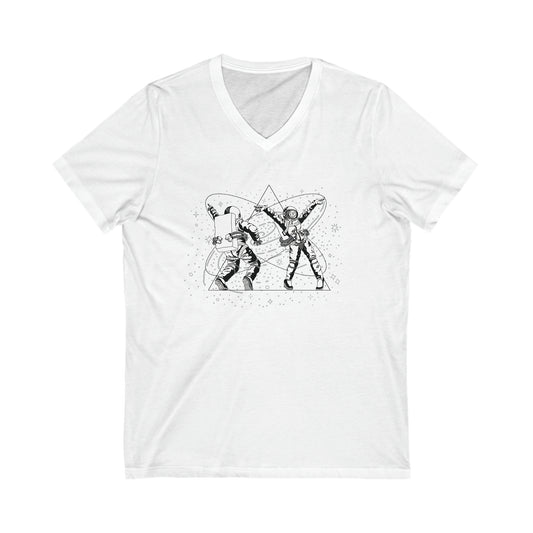 Men's "STEVA"  V-Neck Tee White