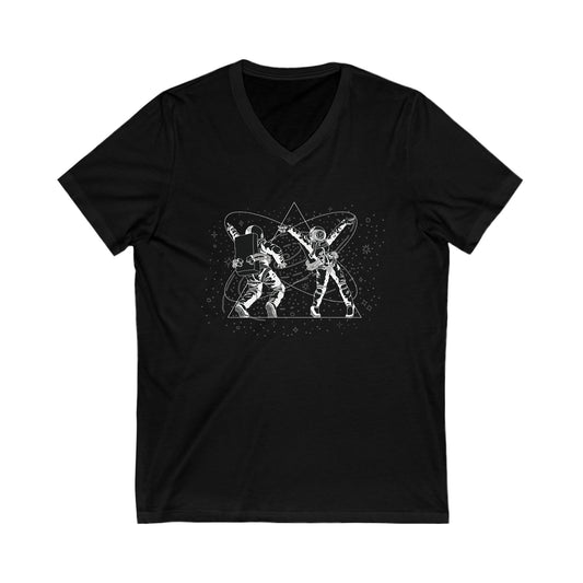 Women's "STEVA" V-Neck Tee Black